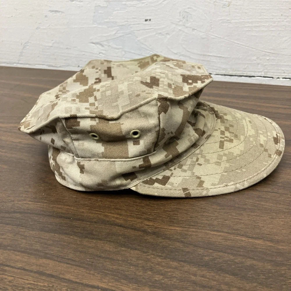 Marine Corps USMC 8 Point Desert Marpat Camouflage Cover Hat Cap Size XSmall